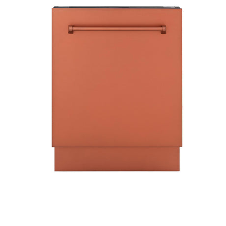 ZLINE 24" Tallac Series 3rd Rack Dishwasher with Traditional Handle, 51dBa (DWV-24) [Color: Copper]