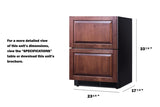 24" Wide 2-drawer All-refrigerator (panel Not Included)