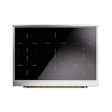 ILVE UNI366QNMPEGG Nostalgie II Noblesse 36 inch Induction Range (Solid Door, Emerald Green, Brass)