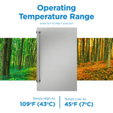 Danby 4.4 cu. ft. Outdoor Fridge in Stainless Steel