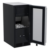 15-In Built-In Clear Ice Machine with Door Style - Stainless Steel Frame Glass