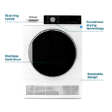 Element 4.0 cu. ft. Front Load Electric Dryer - White, ENERGY STAR (ECD4224EGW)