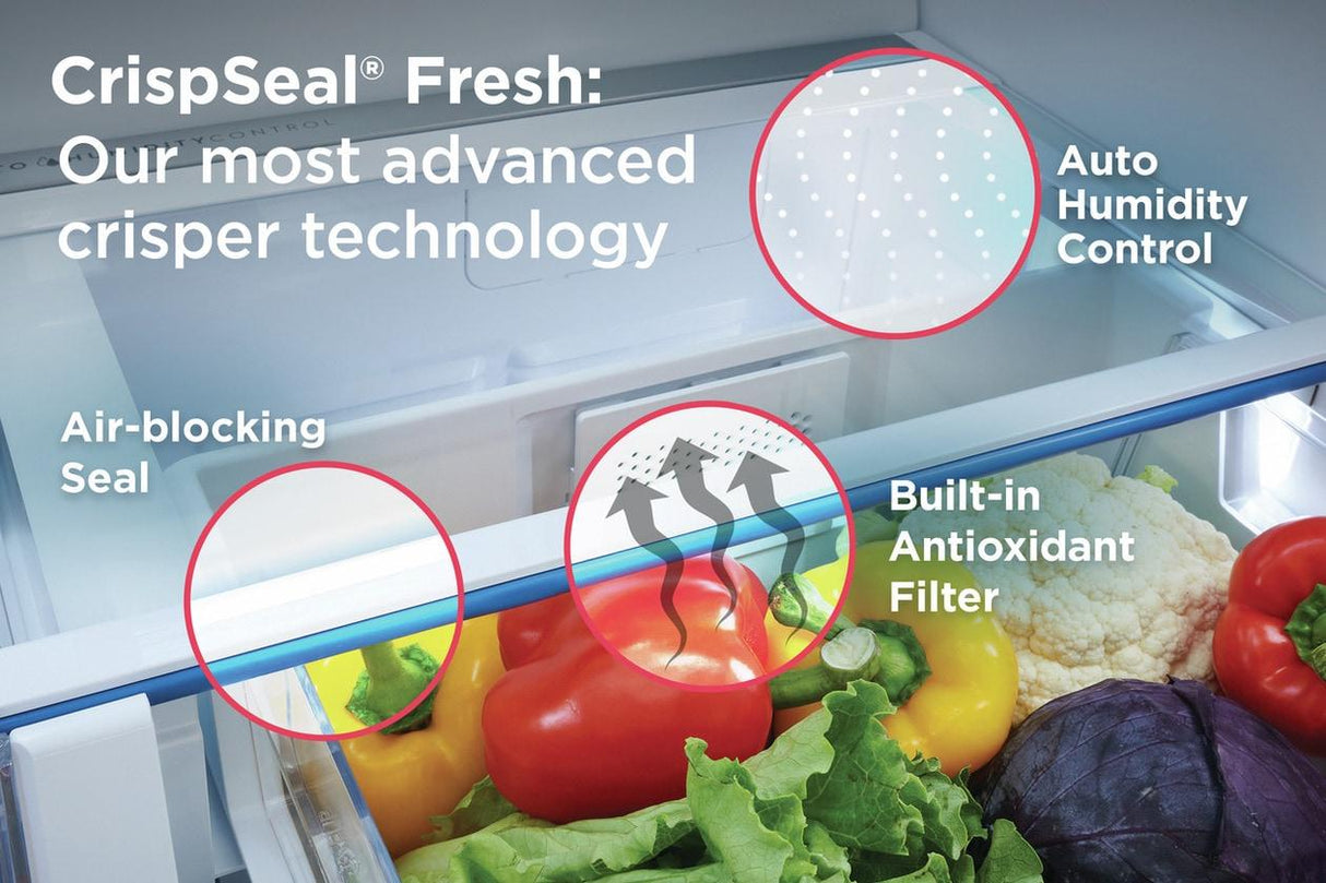 22 Cu. Ft. Counter-Depth 4-Door French Door Refrigerator