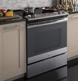 GE® 30" Slide-In Electric Range