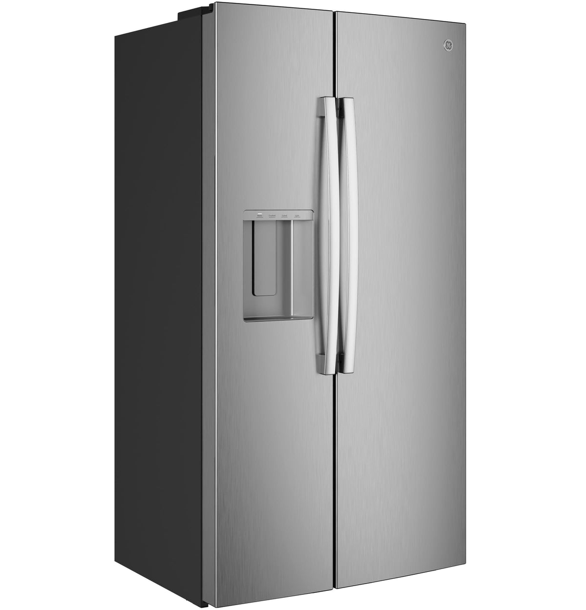 GE® 23.6 Cu. Ft. Counter-Depth Side-By-Side Refrigerator with Extra Tall Dispenser and In-Door Icemaker