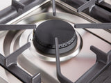 Majestic II 36 Inch Dual Fuel Natural Gas Freestanding Range in Matte Graphite with Bronze Trim