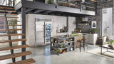 30 Inch Stainless Glass Door Right Hinge Refrigerator Column