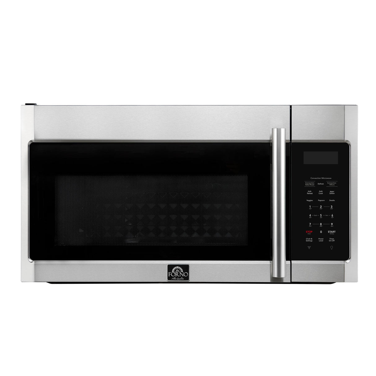 Forno Fornace 30-Inch Over the Range Convection Microwave, Stainless Steel - 1.5 cu.ft, 300 CFM Vent, Touch Control, LED Light
