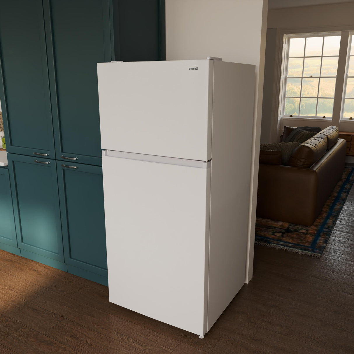 Avanti Frost-Free Apartment Size Garage Ready Refrigerator, 18.0 cu. ft. Capacity, in White (AVFF18DLJ0W)
