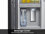 Bespoke 23 cu. ft. Counter Depth 4-Door French Door Refrigerator with AI Hybrid Cooling & Beverage Center™ in Stainless Steel