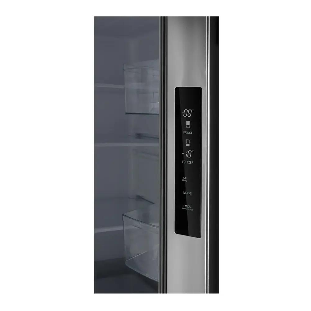Verona VEFFD3018RISL 30 inch Freestanding French Door Refrigerator with 18.2 cu. ft. Capacity, Automatic Ice Maker, Recessed Handle