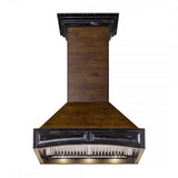 ZLINE 36" Wooden Wall Mount Range Hood in Antigua and Walnut - Includes Motor [Size: 36 Inch]