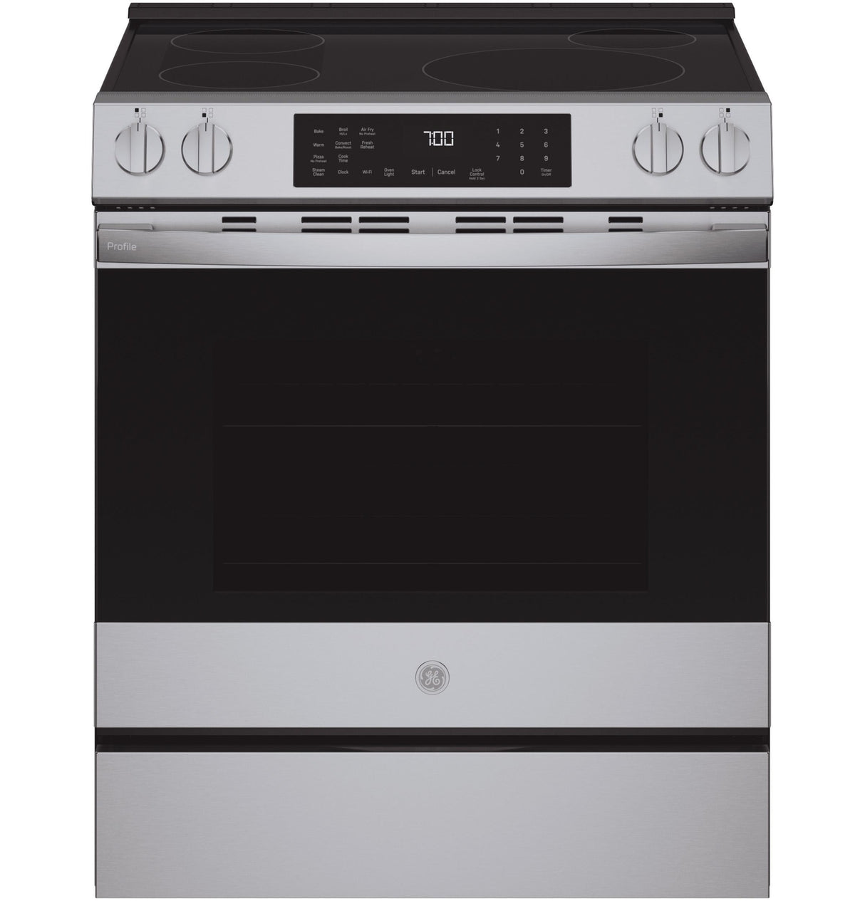 GE Profile™ ENERGY STAR® 30" Smart Slide-In Induction and Convection Range with No Preheat Air Fry and EasyWash™ Oven Tray