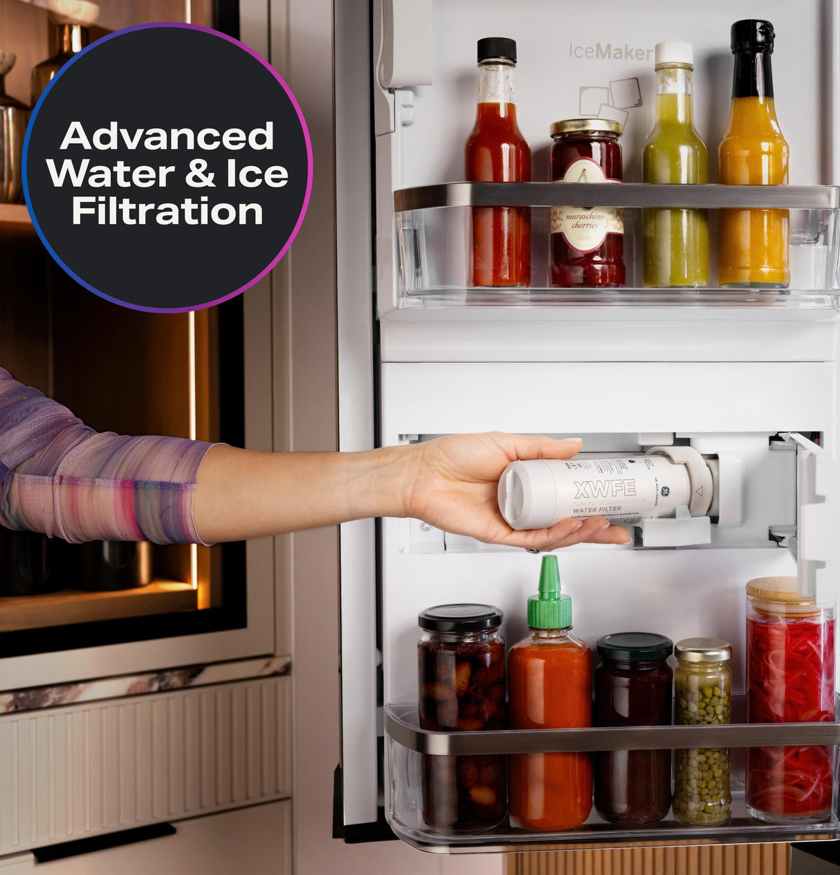GE Profile™ ENERGY STAR® 27.9 Cu. Ft. Smart 4-Door French-Door Refrigerator with Kitchen Assistant™