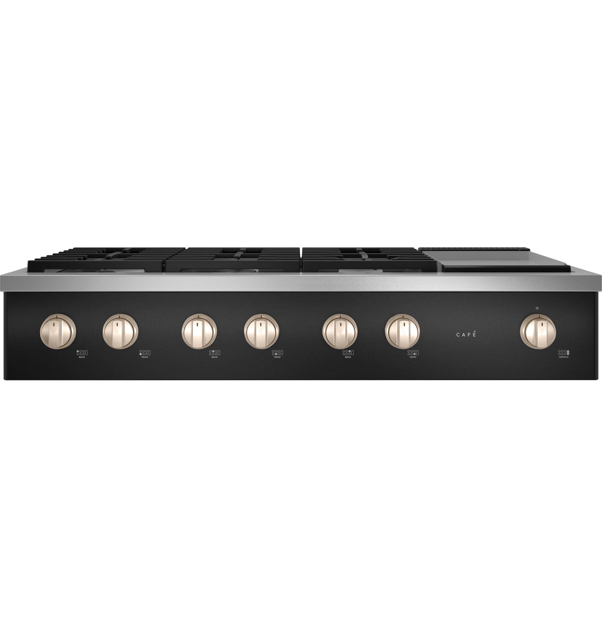 Café™ 48" Commercial-Style Gas Rangetop with 6 Burners and Integrated Griddle (Natural Gas)