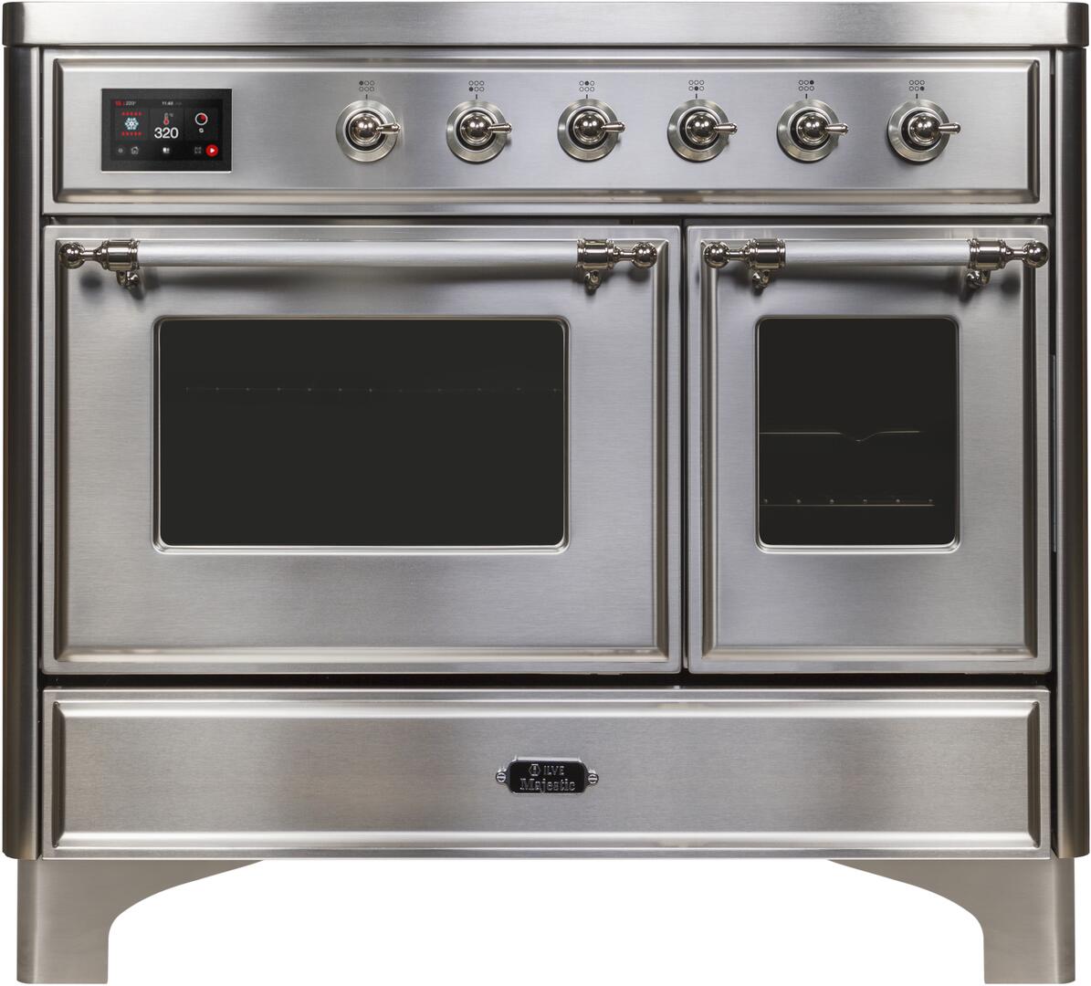 Kitchen Ranges 40 Inch ILVE UMDI10NS3SSC Majestic II 40 Inch Electric Freestanding Range in ...
