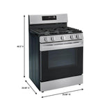 5.8 cu ft. Smart Wi-Fi Enabled Gas Range with EasyClean®