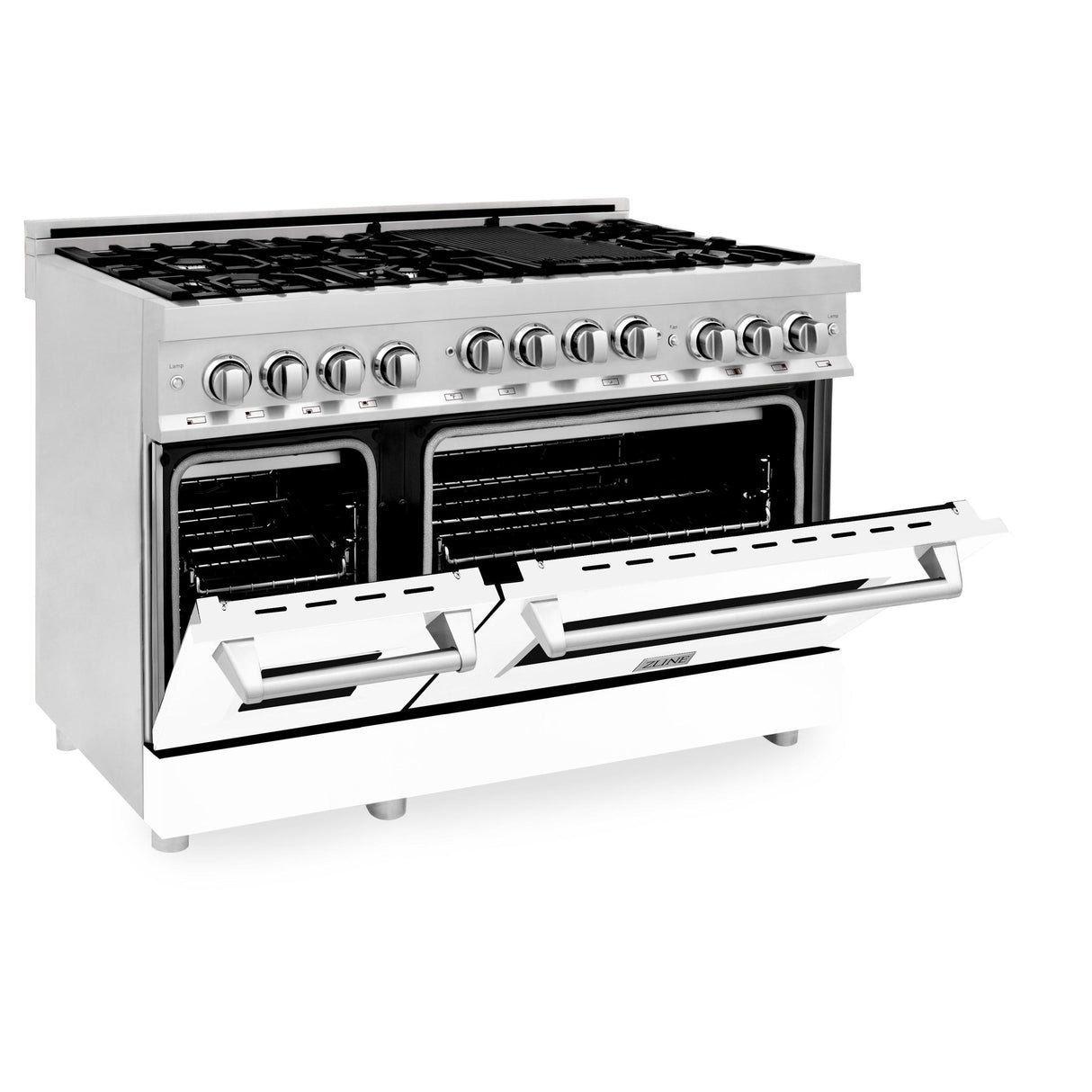 ZLINE 48" 6.0 cu. ft. Range with Gas Stove and Gas Oven in Stainless Steel (RG48) [Color: Blue Matte]