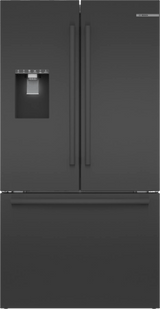 500 Series French Door Bottom Mount Refrigerator 36" Black Stainless Steel, Total No Frost