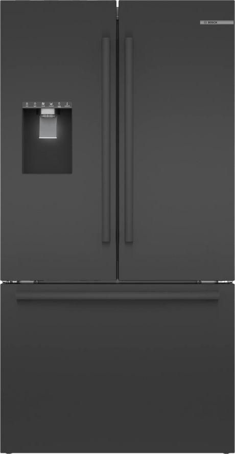 500 Series French Door Bottom Mount Refrigerator 36" Black Stainless Steel, Total No Frost