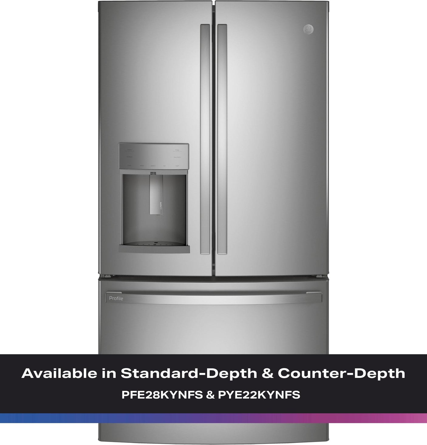GE Profile™ ENERGY STAR® 27.7 Cu. Ft. Fingerprint Resistant French-Door Refrigerator with Hands-Free AutoFill