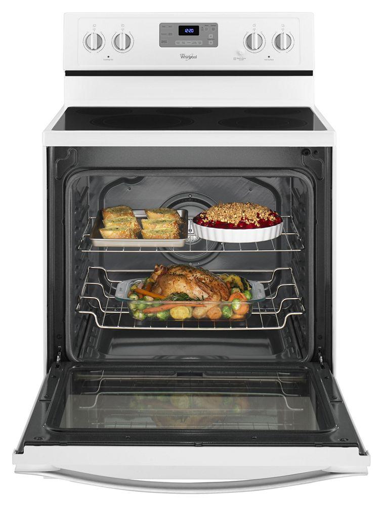 6.4 Cu. Ft. Freestanding Electric Range with AquaLift® Self-Cleaning Technology