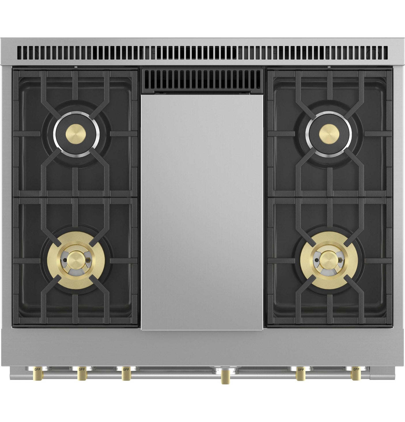 Monogram 36" All Gas Professional Range with 4 Burners and Griddle