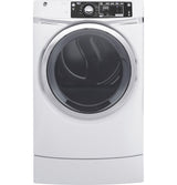 GE® 8.3 cu. ft. Capacity RightHeight™ Front Load Gas ENERGY STAR® Dryer with Steam