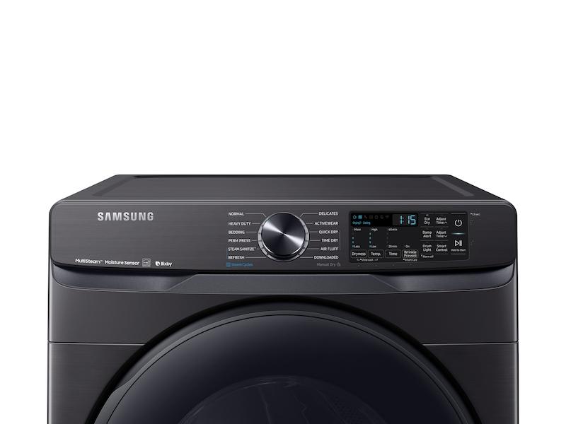 7.5 cu. ft. Smart Gas Dryer with Steam Sanitize+ in Black Stainless Steel