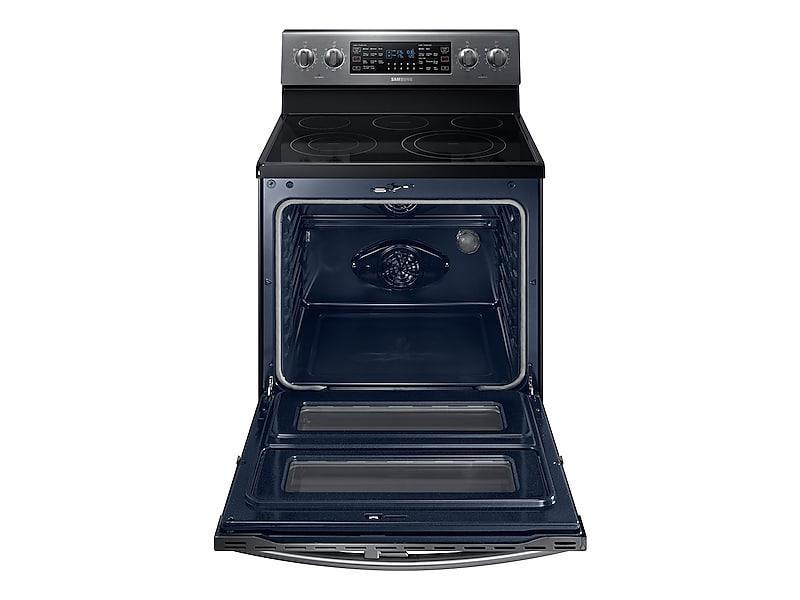 5.9 cu ft. Smart Freestanding Electric Range with Flex Duo™ & Dual Door in Black Stainless Steel