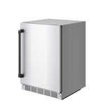 Gordon Ramsay Collection 24 Inch Outdoor Undercounter Beverage Cooler In Stainless Steel/black