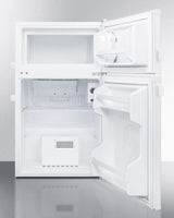 Compact Two-door Refrigerator-freezer With Two Side Locks, Temperature Alarm With External Display, and Hospital Grade Cord