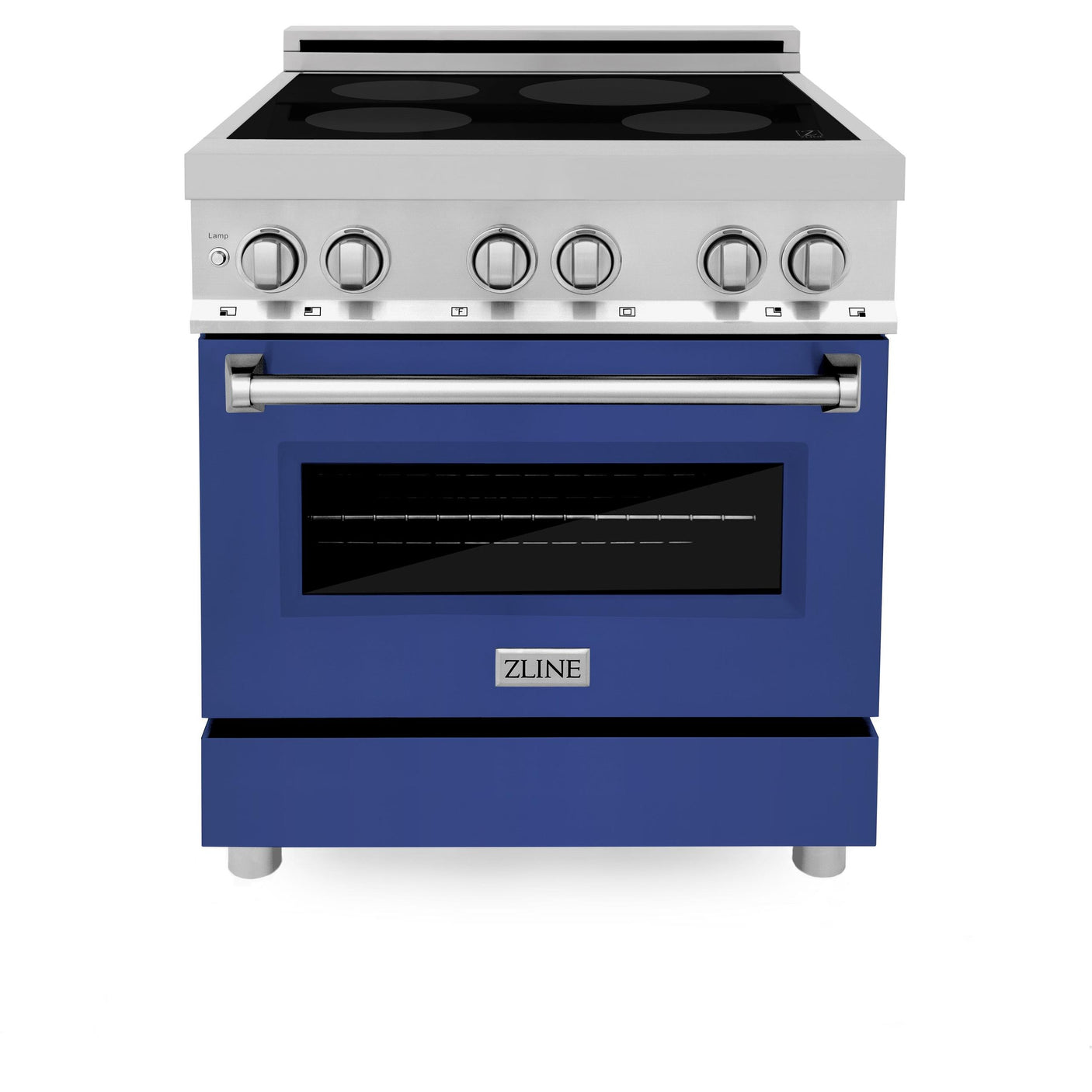 ZLINE 30" 4.0 cu. ft. Induction Range with a 4 Element Stove and Electric Oven in Stainless Steel (RAIND-30) [Color: DuraSnow®]