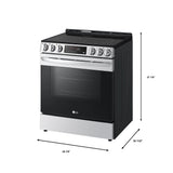 6.3 cu ft. Smart Wi-Fi Enabled Fan Convection Electric Slide-in Range with Air Fry & EasyClean®
