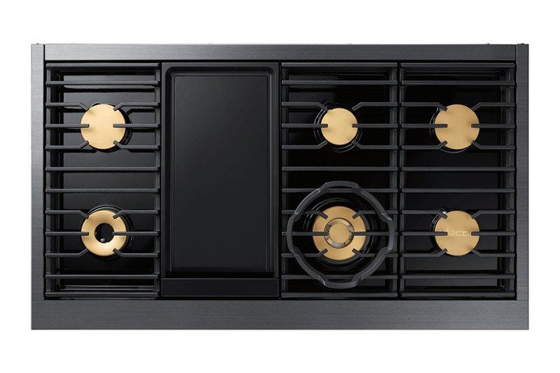 48" Pro Dual-Fuel Steam Range, Graphite Stainless Steel, Natural Gas/High Altitude