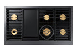 48" Pro Dual-Fuel Steam Range, Graphite Stainless Steel, Natural Gas/High Altitude