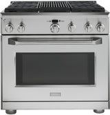 Monogram 36" Dual-Fuel Professional Range with 4 Burners and Grill (Natural Gas)