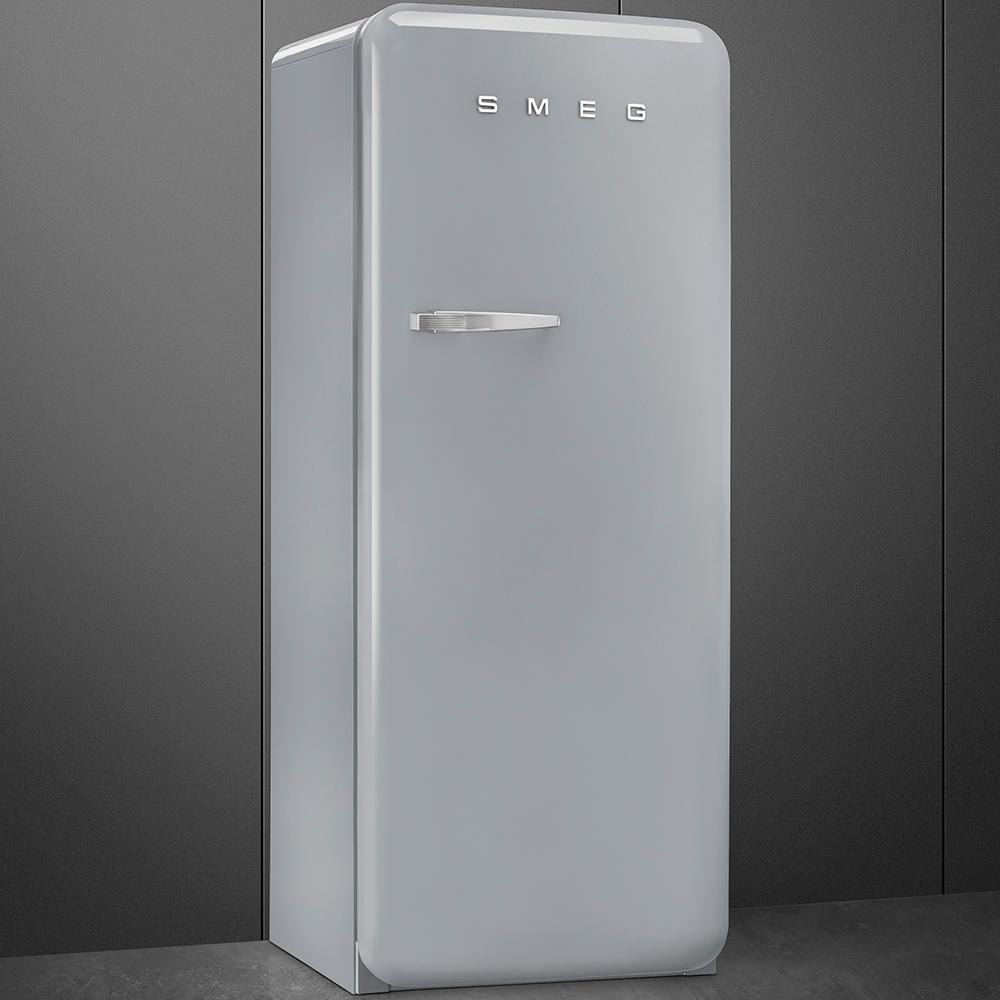 Approx 24" 50'S Style Refrigerator with ice compartment, Silver, Right hand hinge