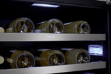 Presrv Wine Cooler, 24in Under Cabinet, SS+Glass, Reverse Door, 2 Zone