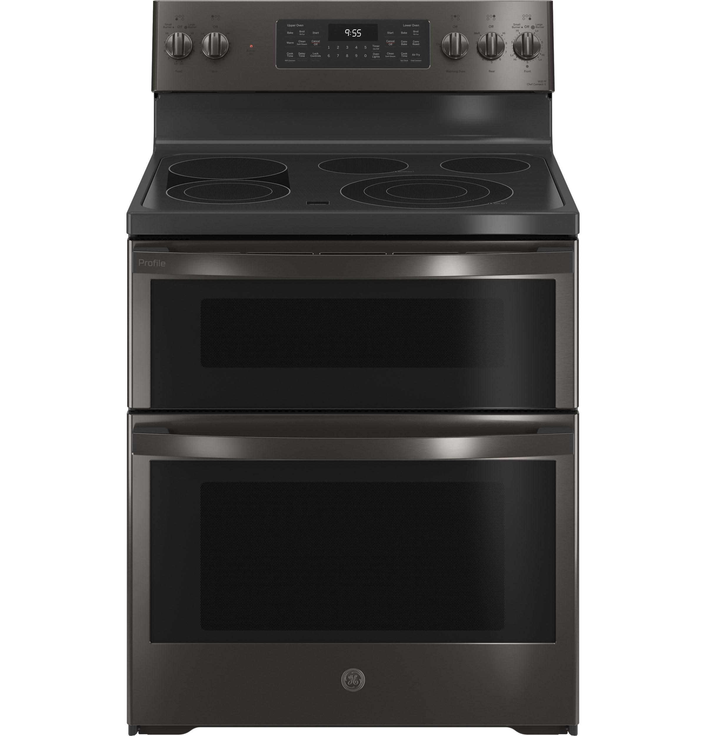 GE Profile™ 30" Smart Free-Standing Electric Double Oven Convection Range with No Preheat Air Fry