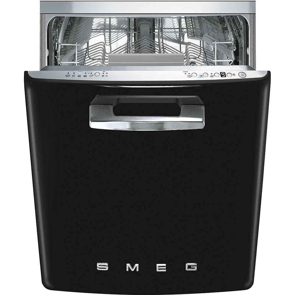 Approx 24" Pre-finished Dishwasher with 50'S Retro Style handle, Black