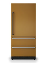 36"W. Integrated Bottom Freezer Door Panel Right Hinge - Golden Hour