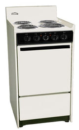 Bisque 220v Electric Range In Slim 20" Width