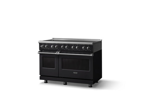 48"W. Induction Range (Finish: Onyx, Trim: Polished Chrome)
