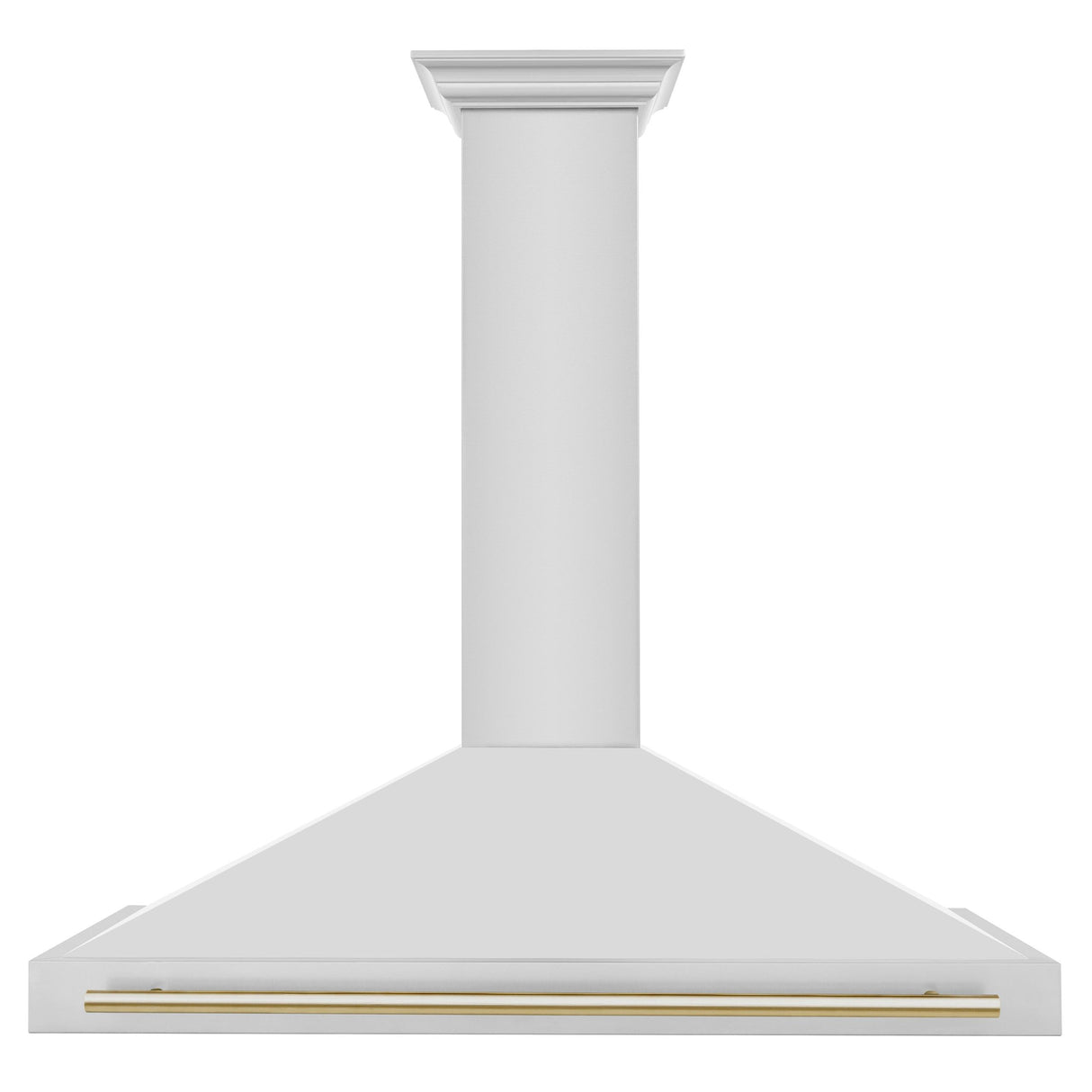 ZLINE 48 in. Autograph Edition Convertible Stainless Steel Range Hood with Stainless Steel Shell and Champagne Bronze Accents (KB4STZ-48-CB) [Color: Gold Accents]