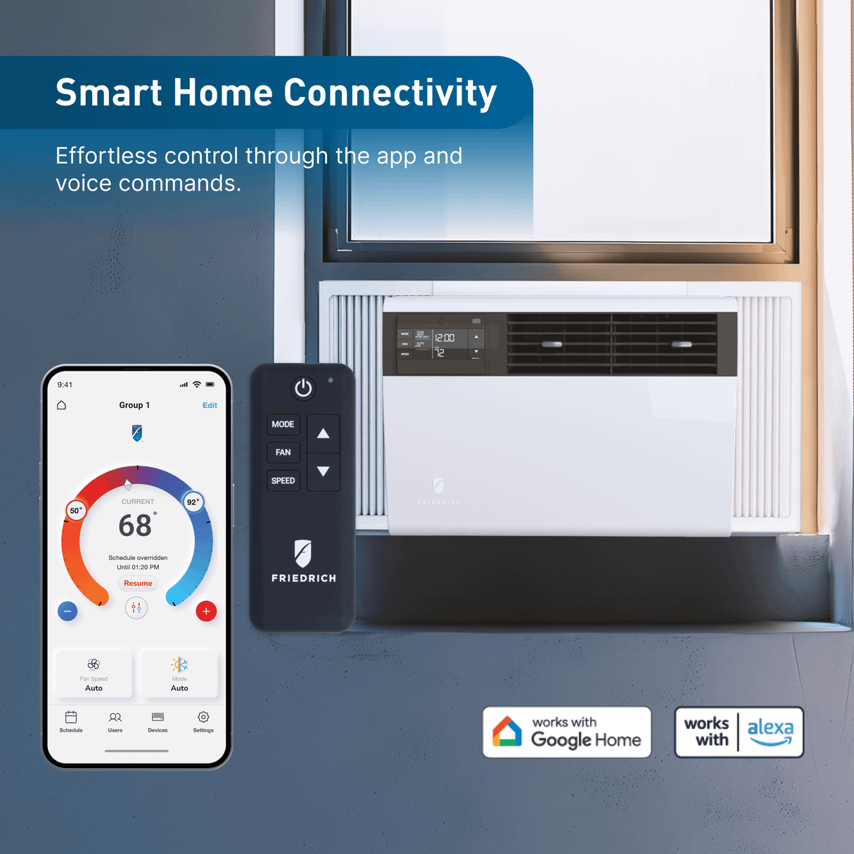 Friedrich K hl Inverter 28,000 BTU 230V Smart Window/Wall Air Conditioner - Cool only