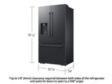 Bespoke AI 3-Door French Door Zero Clearance Fit  Sphere Ice™  29 cu. ft.