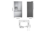 24 cu. ft. Counter-Depth MAX™ with Zero Clearance™ 3-Door French Door Refrigerator