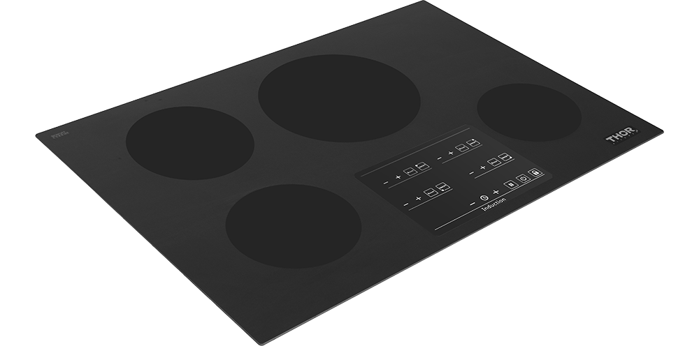30 Inch Induction Cooktop In Black Glass With 4 Elements