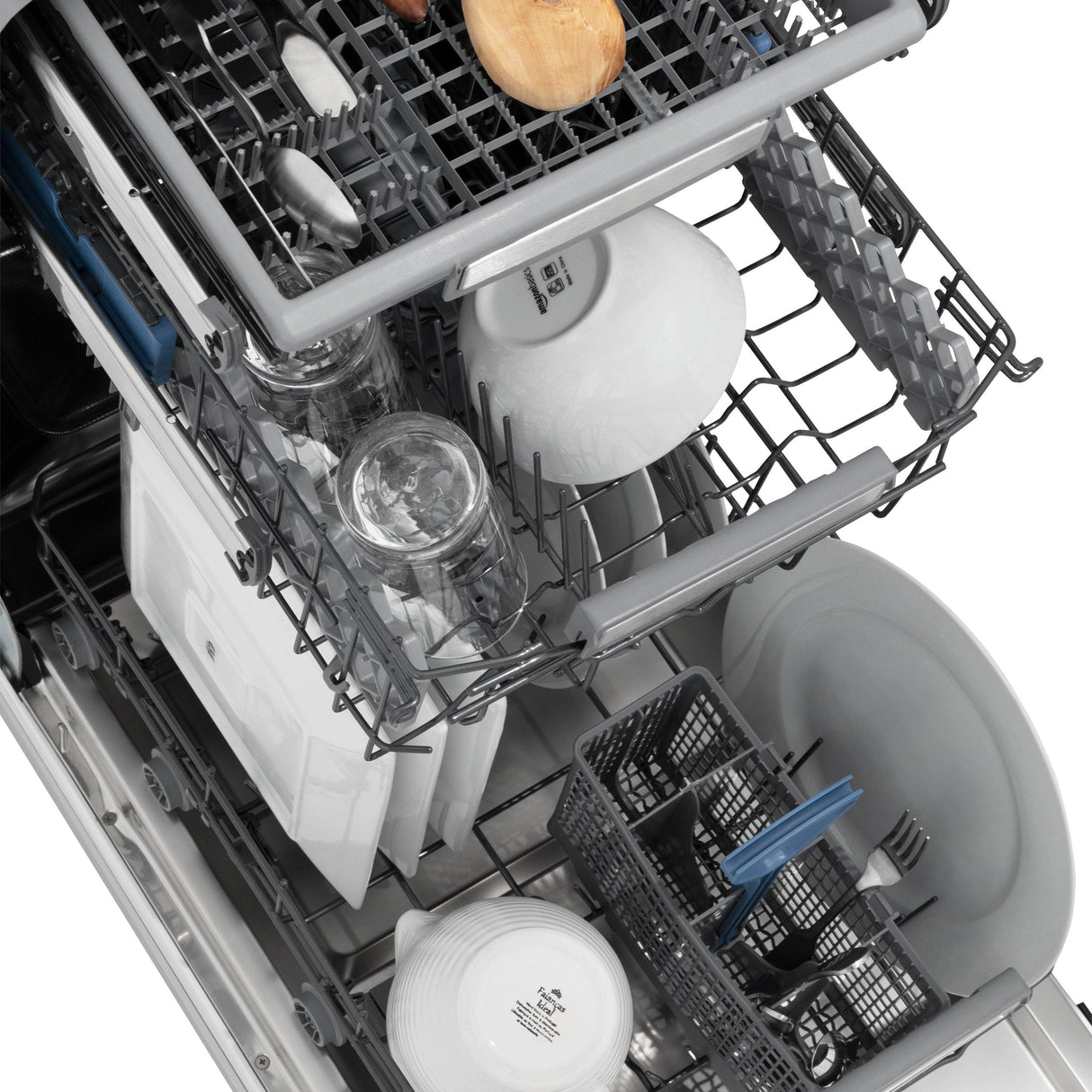 ZLINE 18" Tallac Series 3rd Rack Top Control Dishwasher with Traditional Handle, 51dBa [Color: 304 Stainless]